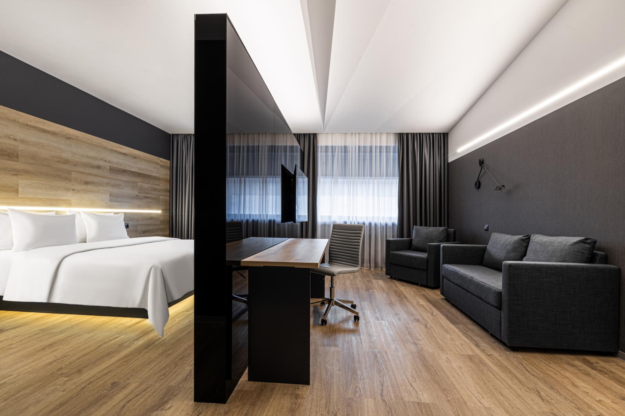Номер полулюкс с 1 двуспальной кроватью, 38 м² 2