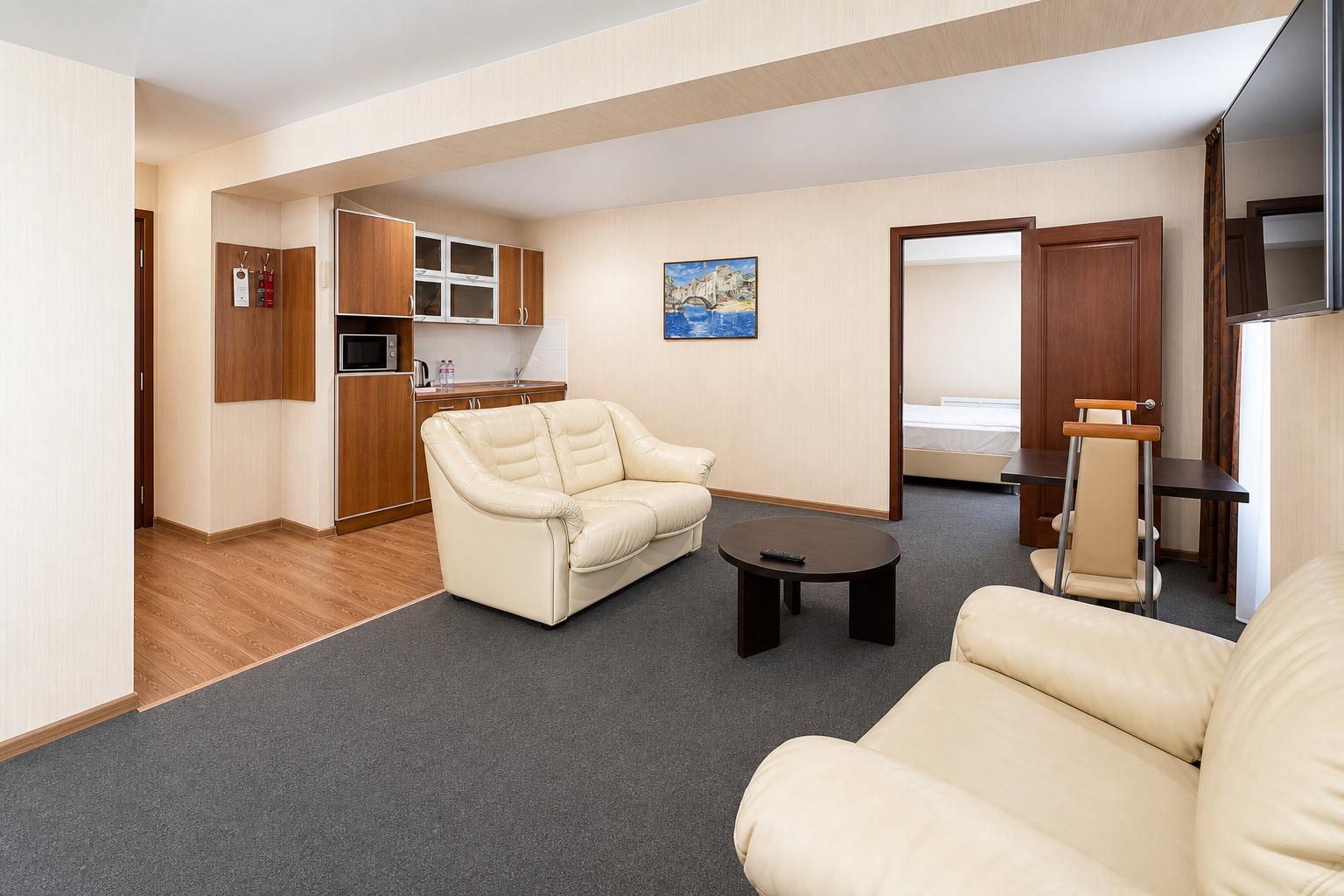 2-комнатные апартаменты с 1 двуспальной кроватью, 60 м²