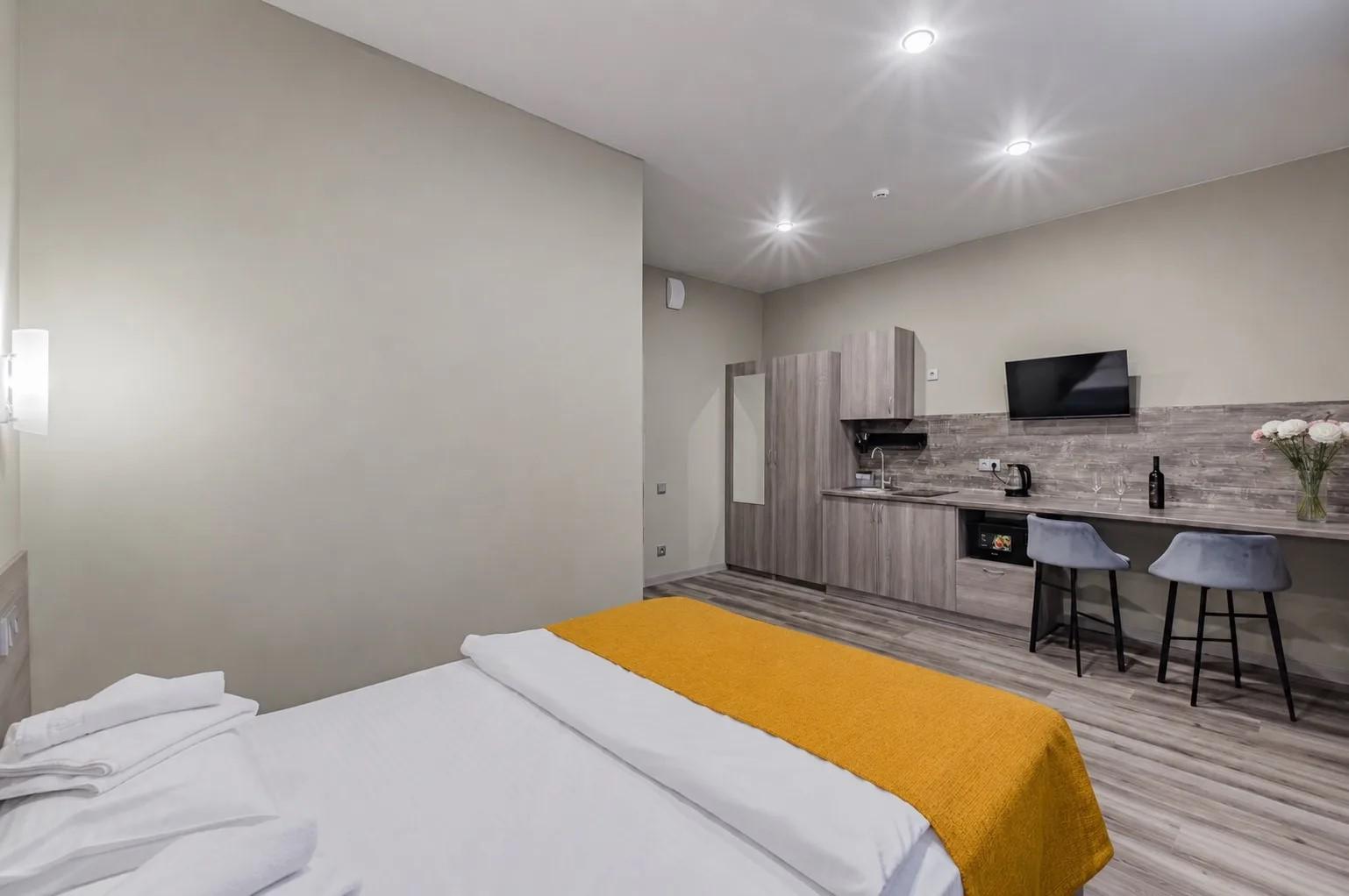 1-комнатные апартаменты, 20 м² 3
