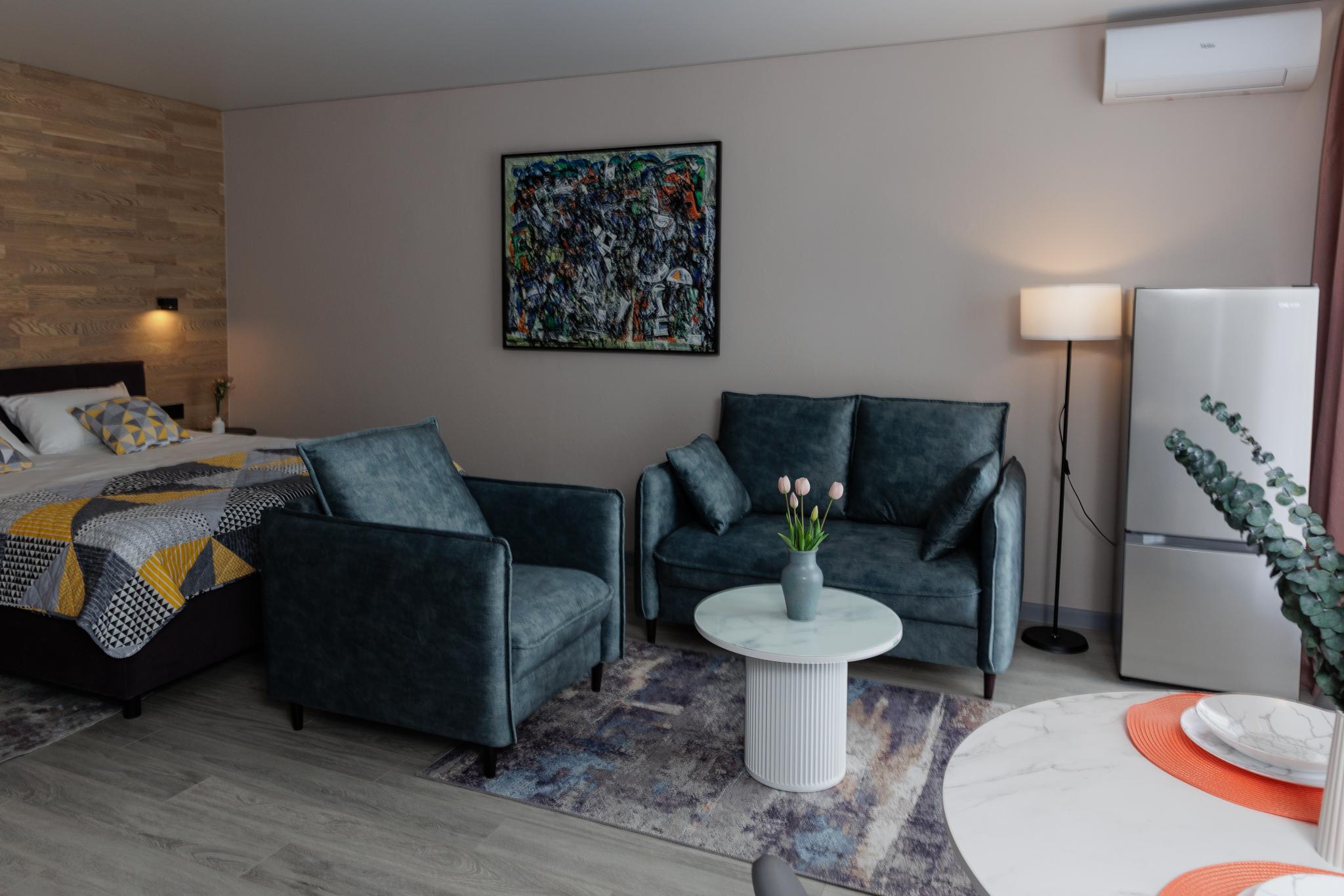 Апартаменты-студия, 35 м², 4 этаж