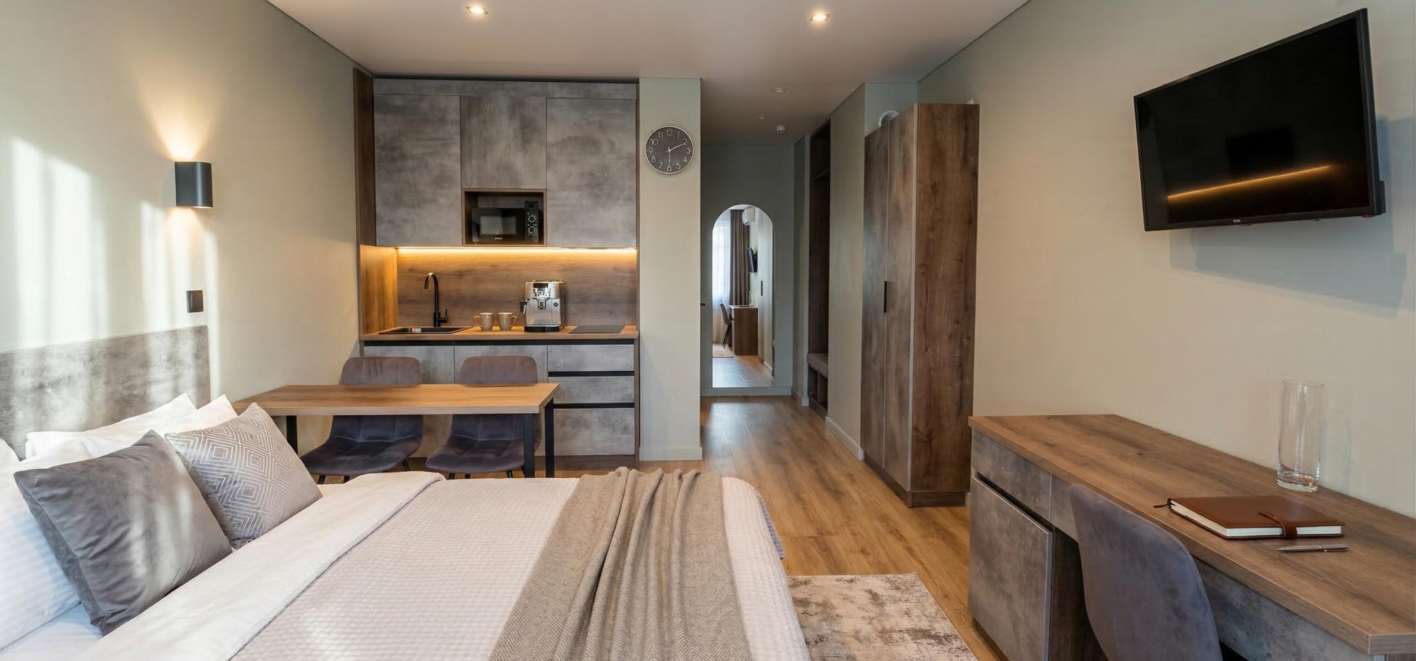 Апартаменты-студия, 21 м², цокольный этаж в Aurum